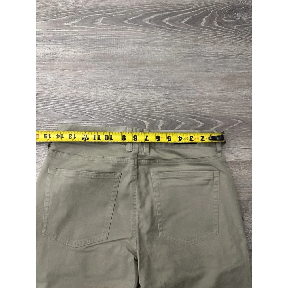 Rhone Pants Mens Tan Slim Straight Khaki Everyday Twill 5 Pocket Stretch 28 x 33